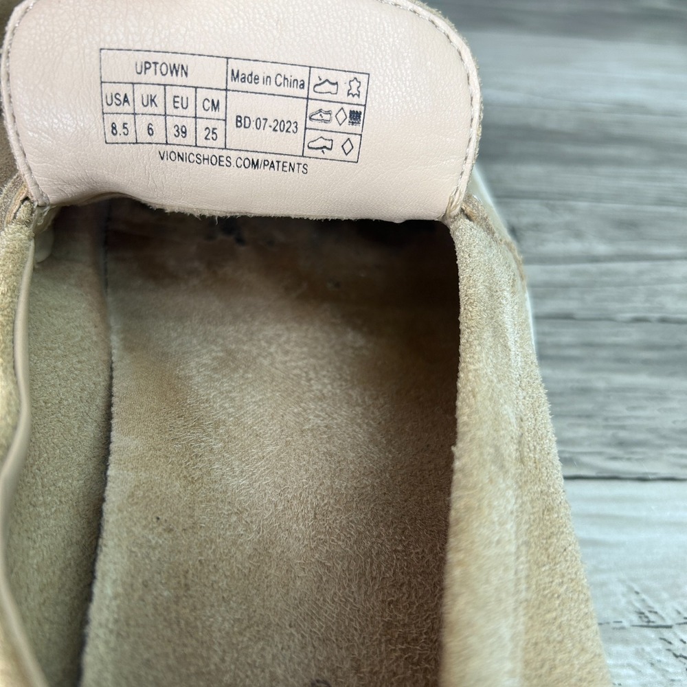 Vionic Uptown Loafers Size 8.5 Beige Tan Penny Shoes Orthotic Comfort Preppy - Picture 6 of 9